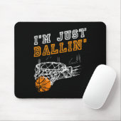 Bysketbyll S für Männer Kinder Jugend Player Slam Mousepad (Mit Mouse)