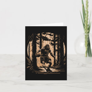 Bysketbyll Sasquatch Vintage Bigfoot Dunking Bbyll Karte