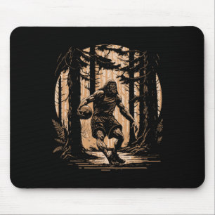 Bysketbyll Sasquatch Vintage Bigfoot Dunking Bbyll Mousepad