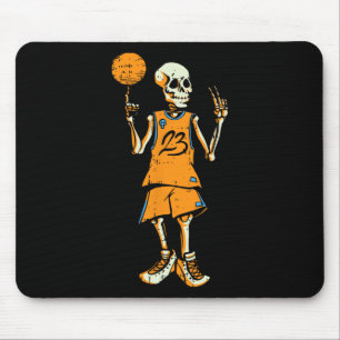 Bysketbyll Skeleton Halloween Kostümspass Schädel Mousepad