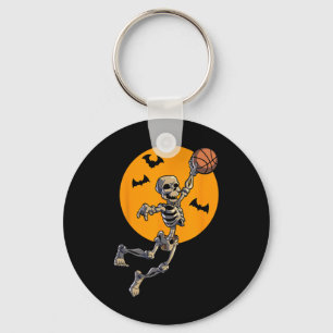 Bysketbyll Skeleton Halloween Men Boys Bysketbyll Schlüsselanhänger