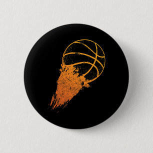 Bysketbyll-Spieler Sport Vintage Männer Jungen Bys Button