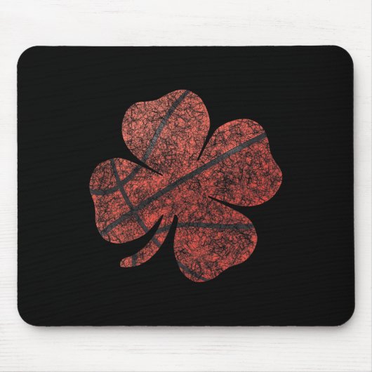Bysketbyll St Patricks Day Boys Men Kleeblatt Mousepad (Vorne)