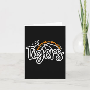 Bysketbyll Tigers School Sport Fan Team Spirit Karte