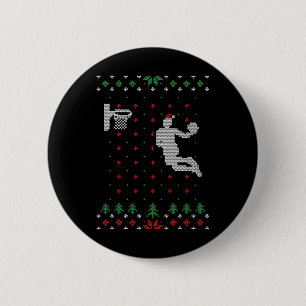 Bysketbyll Ugly Weihnachts Weihnachtsspass Santa D Button