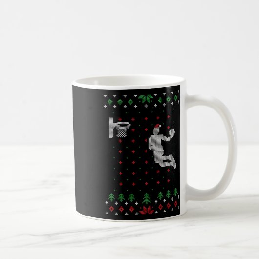 Bysketbyll Ugly Weihnachts Weihnachtsspass Santa D Kaffeetasse (Rechts)