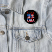 Bysketbyll Usa Player American Flag Indepenedence Button (Beispiel)