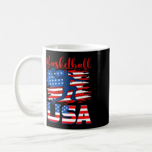 Bysketbyll Usa Player American Flag Indepenedence  Kaffeetasse (Links)