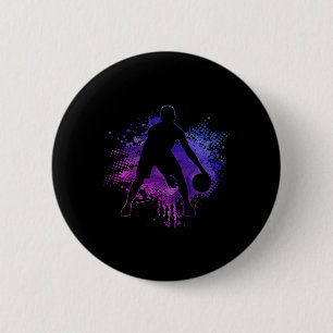 Bysketbyll Vintag Bbyll Player Coach Sports Bylle Button