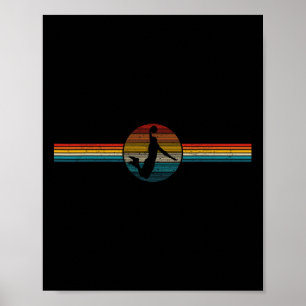 Bysketbyll Vintag Retro Slam Dunk Byll Sportgesche Poster