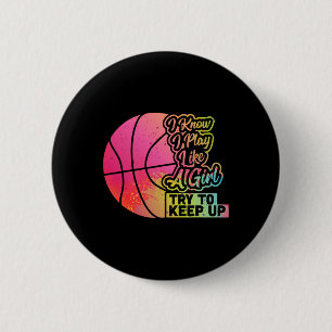 Bysketbyll Women Fun Geschenkteam spielen wie ein  Button