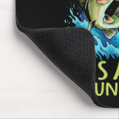 Byss Angeln Sport Schwarz Byss Fisch  Mousepad (Ecke)