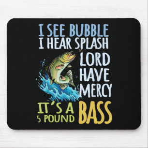 Byss Angeln Sport Schwarz Byss Fisch Mousepad