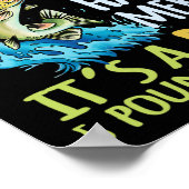 Byss Angeln Sport Schwarz Byss Fisch Poster (Ecke)