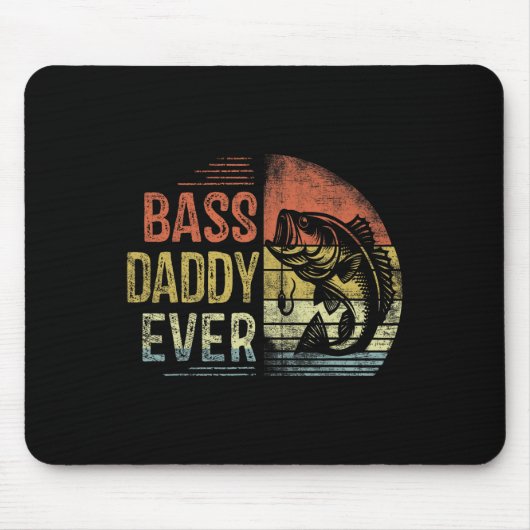 Byss Daddy Ever Fishing Geschenke Daddy Geburtstag Mousepad (Vorne)