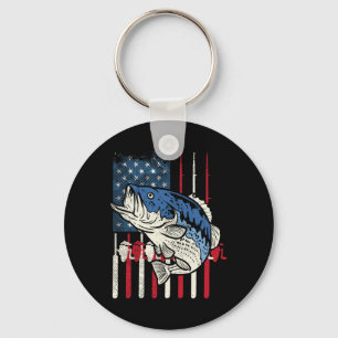 Byss Fish Us Amerikanische Flagge Patriotischer An Schlüsselanhänger