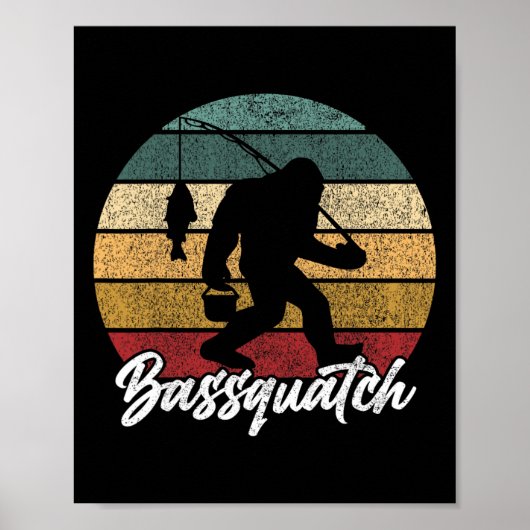 Byssquatch! Byss Fischer Sasquatch Lustig Bigfoot Poster (Vorne)