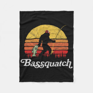 Byssquatch! Lustiger Bigfoot Angelsport Outdoor Re Fleecedecke