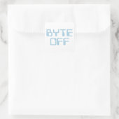 Byte aus quadratischer aufkleber (Tasche)