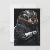 Byte Beaver Hochzeitskarte RSVP Karte (Rückseite)