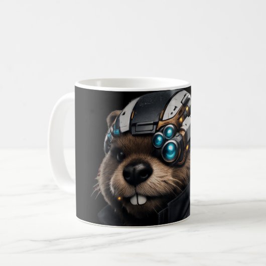 Byte Beaver Tasse (Vorderseite Links)