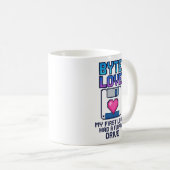 Byte Love: My first love had a floppy drive Kaffeetasse (VorderseiteRechts)