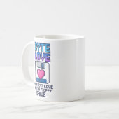 Byte Love: My first love had a floppy drive Kaffeetasse (Vorderseite Links)