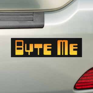 Byte Me Autoaufkleber