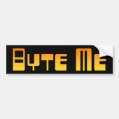 Byte Me Autoaufkleber (Vorne)