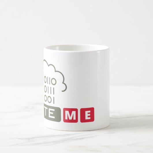 BYTE ME - PROGRAMMIERENDER NERD KAFFEETASSE (Mittel)