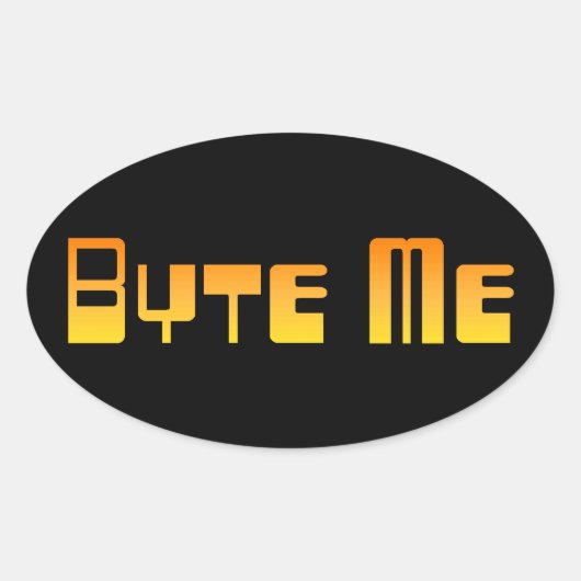 Byte Me Sticker (Vorderseite)