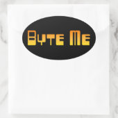 Byte Me Sticker (Tasche)