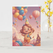 Byte-Sized Birthday Wishes Karte (Gelbe Blume)