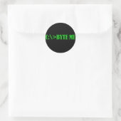 BYTEME.jpg Runder Aufkleber (Tasche)