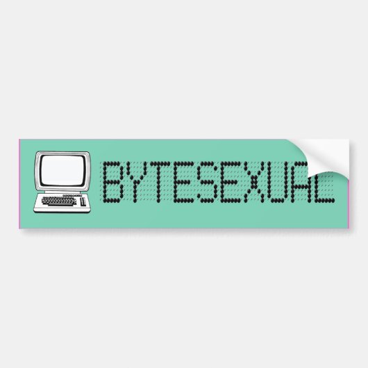 BYTESEXUAL —.png Autoaufkleber (Vorne)