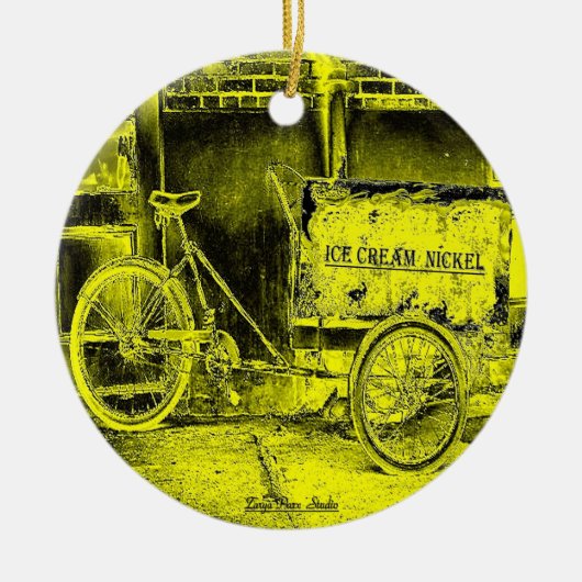 Bywater Bicycle Keramik Ornament (Vorne)