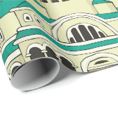 Byzantine Architecture Teal Dome Cathedral Geschenkpapier (Rolleneckpunkt)