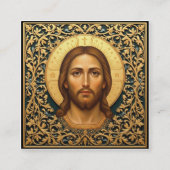 Byzantine Christ Icon - Jesus Begleitkarte (Vorderseite)