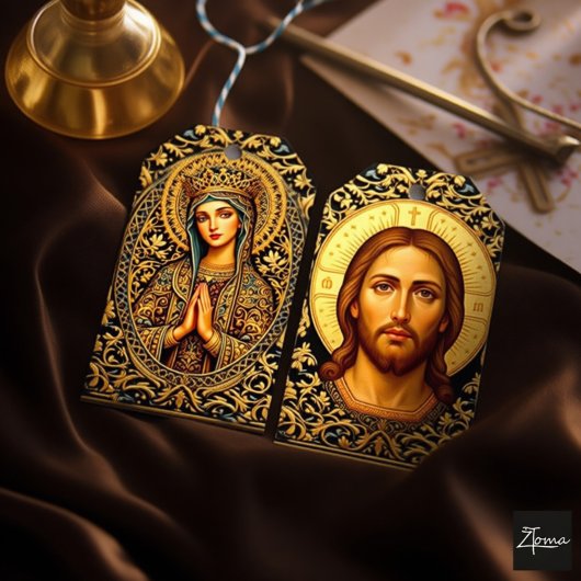 Byzantine Christ Icon - Jesus Geschenkanhänger