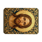 Byzantine Christ Icon - Jesus Magnet (Horizontal)