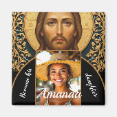 Byzantine Christ Icon - Jesus Magnet (Vorne)