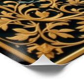 Byzantine Christ Icon - Jesus Poster (Ecke)