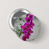 Byzantine Gladiolus Abzeichen Button (Vorne & Hinten)