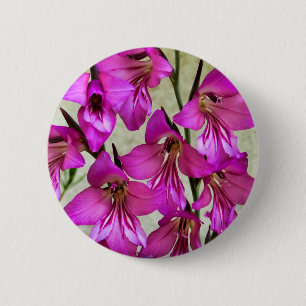 Byzantine Gladiolus Abzeichen Button