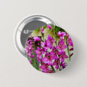 Byzantine Gladiolus Abzeichen Button (Vorne & Hinten)