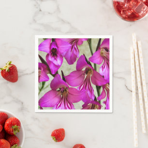Byzantine Gladiolus Paper Napkins Serviette