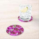 Byzantine Gladiolus Runder Pappuntersetzer (Vor Ort)