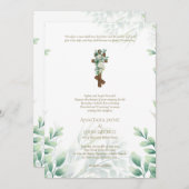 BYZANTINE Krönungsfeier Hochzeitssommandkreuz Einladung (Vorne/Hinten)