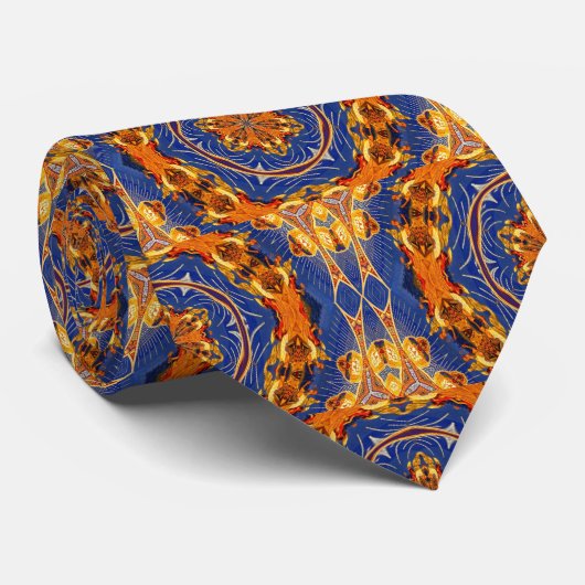 Byzantine Tile Neck Tie Krawatte (Gerollt)