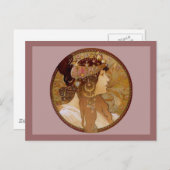 Byzantinisch Brünett, 1897 Postkarte (Vorne/Hinten)